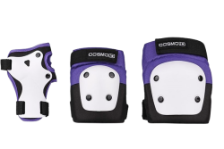 Cosmo ID Protective Triple Pad Set L Black Purple