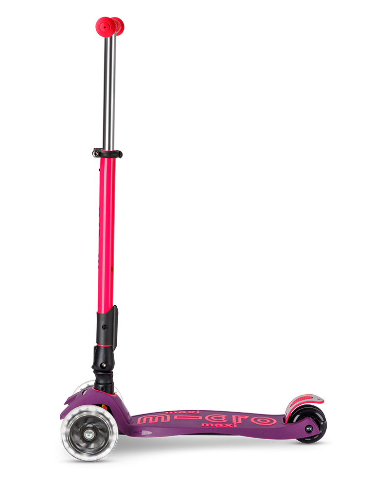 Micro Maxi Deluxe Foldable LED Neon самокат