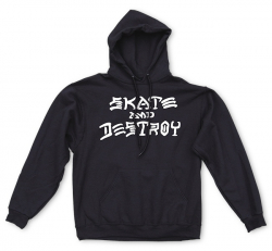 Thrasher Hoodie Skate and Destroy Black S size