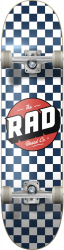 RAD Checkers Complete Skateboard 7.5 Navy