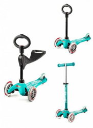 Micro Mini 3 in 1 Deluxe skrejritenis Aqua