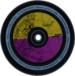 JP Samurai Pro Scooter Wheel yellow-violet