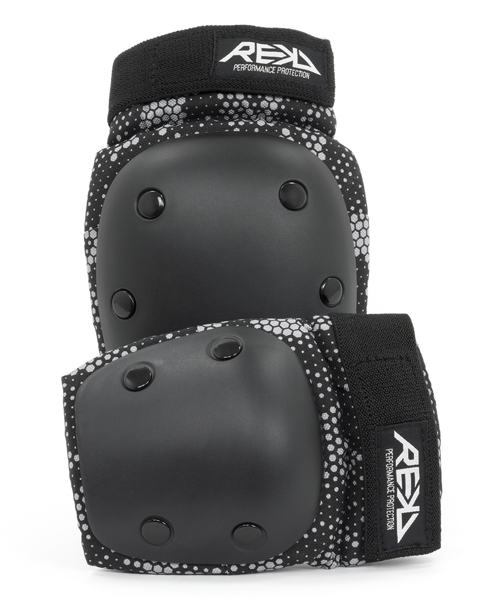 REKD Youth Heavy Duty Double комплект налокотников и наколенников Чёрно/серый
